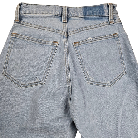 Abercrombie Sz 25 The 90s Straight Ultra High Rise Curve Love Split Hem - Picture 6 of 16